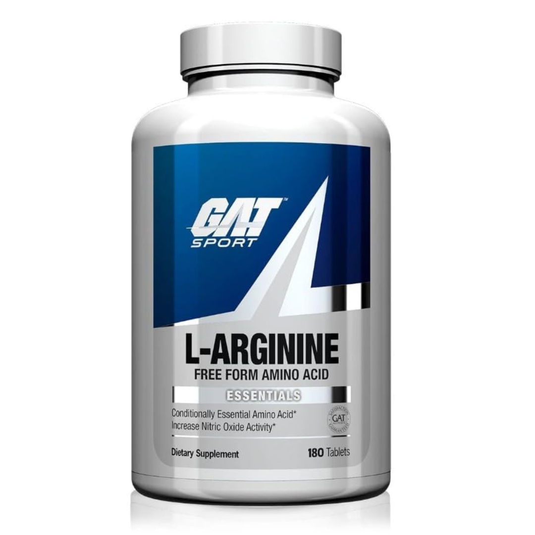 GAT L-Arginine Tablets, 180 Count Free form Amino Acid